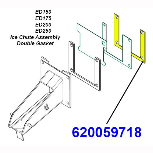 620059718 Inner Ice Gate Gasket, Black