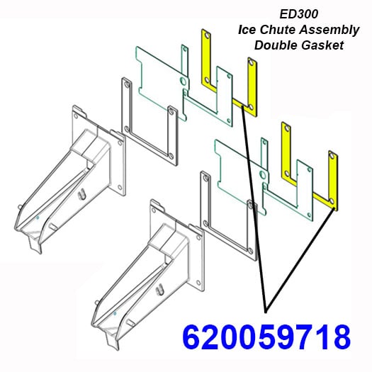 620059718 Inner Ice Gate Gasket, Black