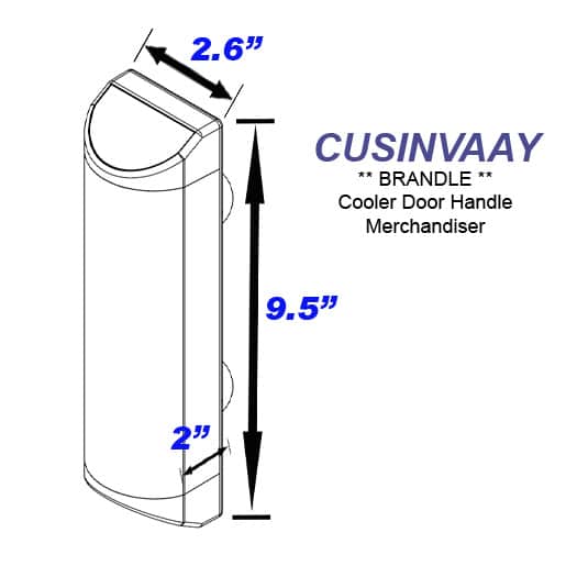 CUSINVAAY Brandle Cooler Door Handle Display