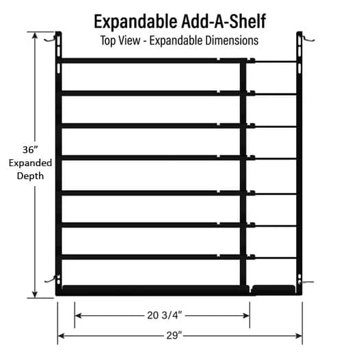 MTLINVAAD Expandable Cold Vault Add-a-Shelf