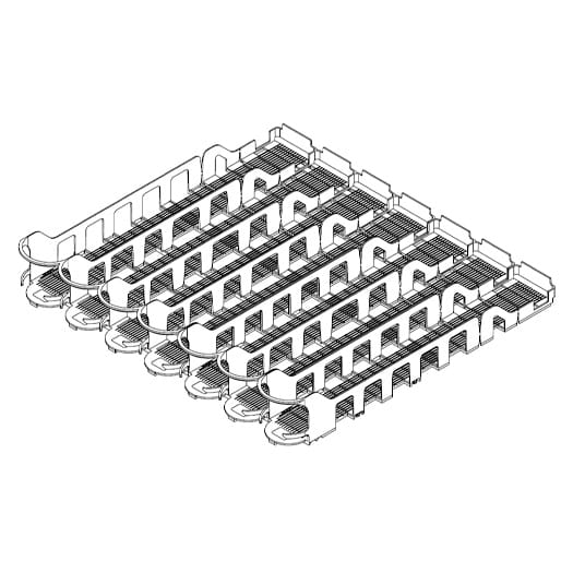 VISINVAAD Visi-Slide Standard, 7-Wide, High Ring