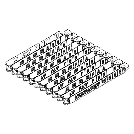 VISINVAAX Visi-Slide Standard, 11-Wide, Low Ring