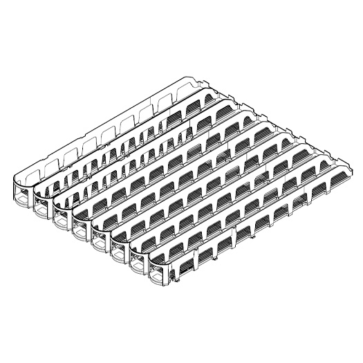 VISINVBAA Visi-Plus Extended, 8-Wide, Low Ring