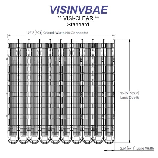 VISINVBAE Visi-Clear Standard, 10-Wide