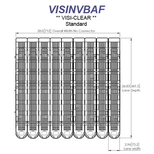 VISINVBAF Visi-Clear Standard, 9-Wide