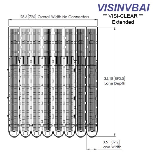 VISINVBAI Visi-Clear Extended, 8-Wide