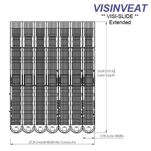 VISINVEAT Visi-Slide Extended, 7-Wide, High Ring