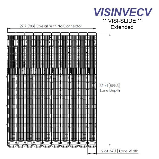 VISINVECV Visi-Slide Extended, 10-Wide, High Ring