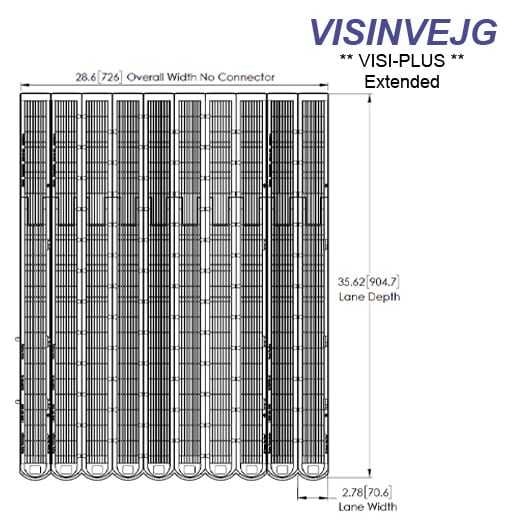 VISINVEJG Visi-Plus Extended, 10-Wide, Low Ring
