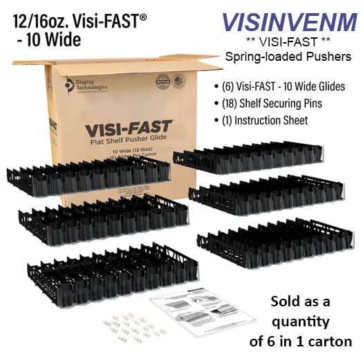 VISINVENM Visi-Fast Pusher Glide, 10-Wide