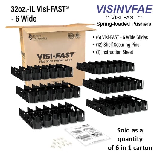 VISINVFAE Visi-Fast Pusher Glide, 6-Wide