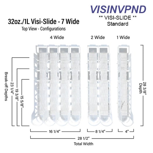 VISINVPND Visi-Slide Standard, 7-Wide, High Ring